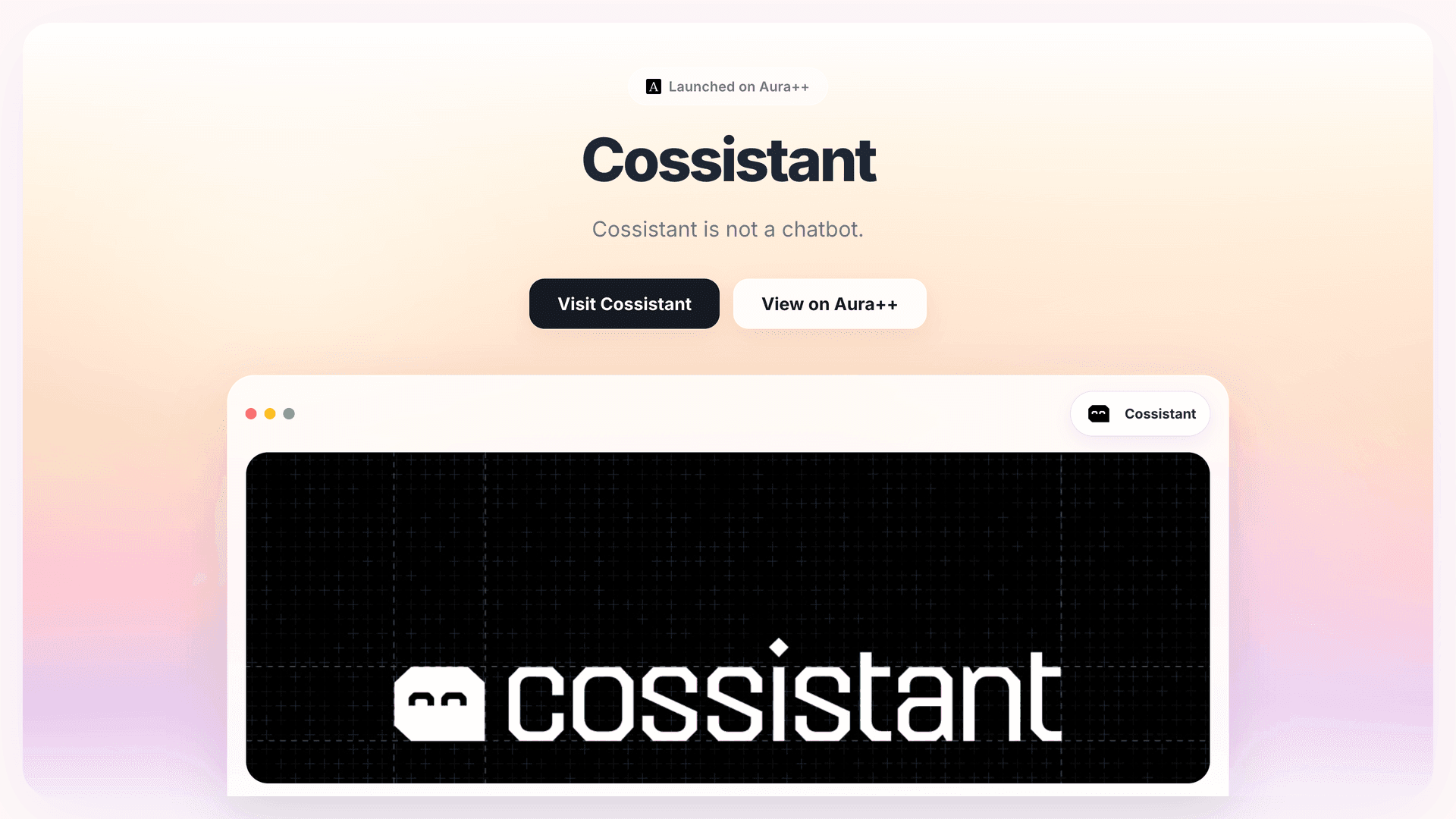  Cossistant launch story featured image on Aura++