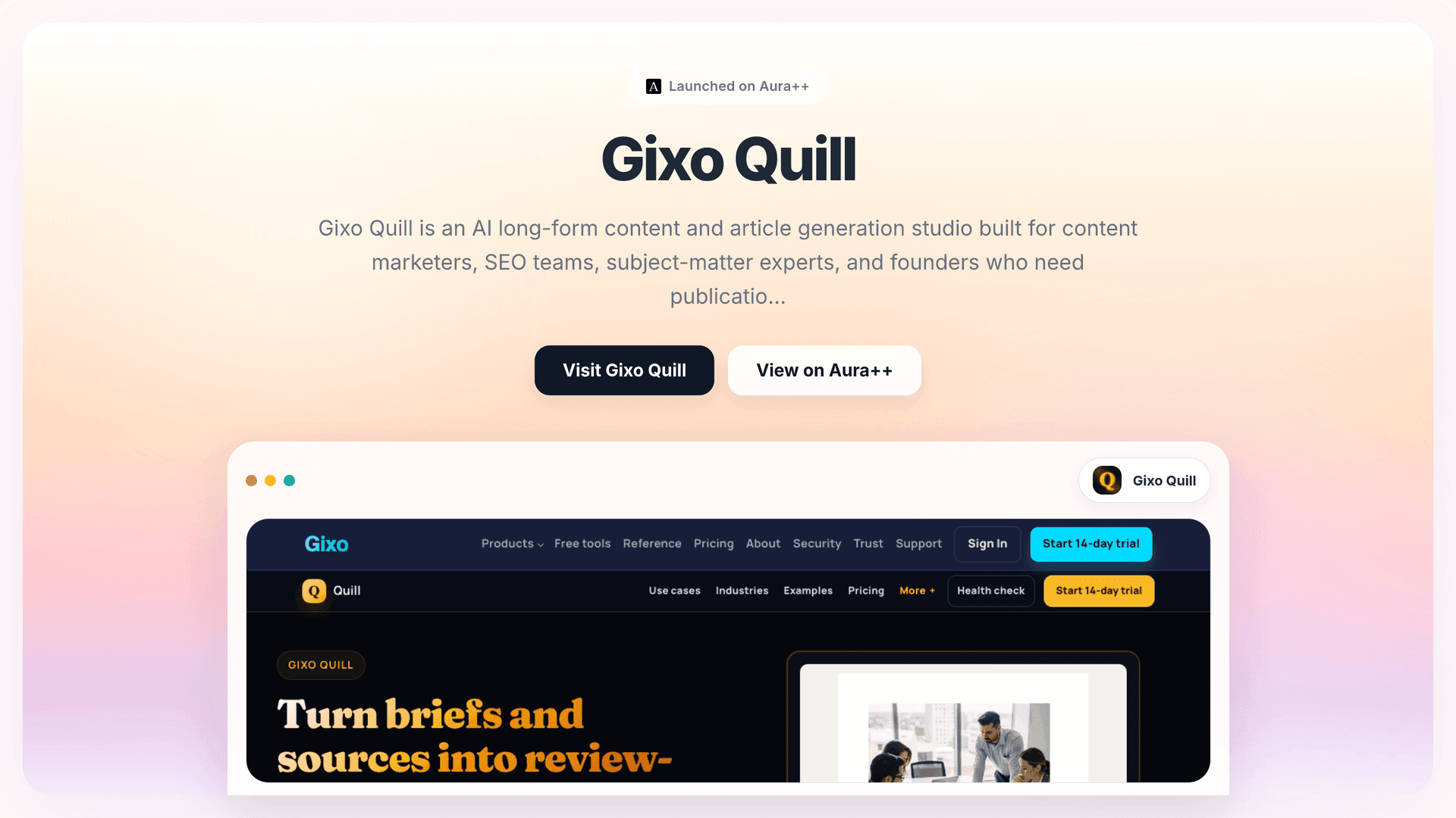 Improve SEO Content with Gixo Quill's Source-Grounded AI