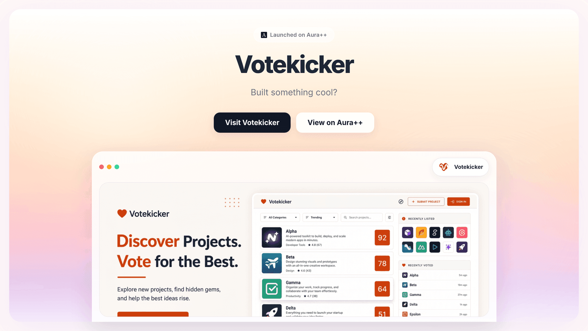 Discover Indie Software Easily with Votekicker's Community Directory