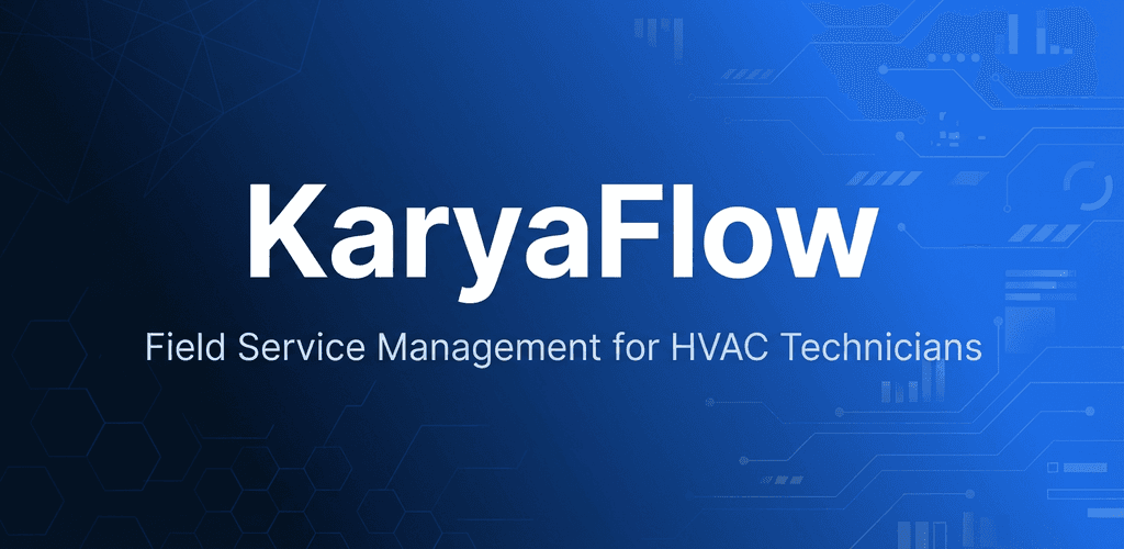 KaryaFlow Field Service Management product preview for startup listing on Aura++