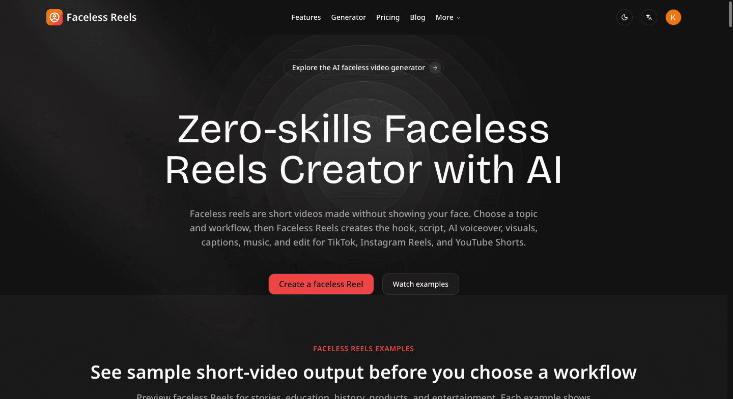 Faceless Reels