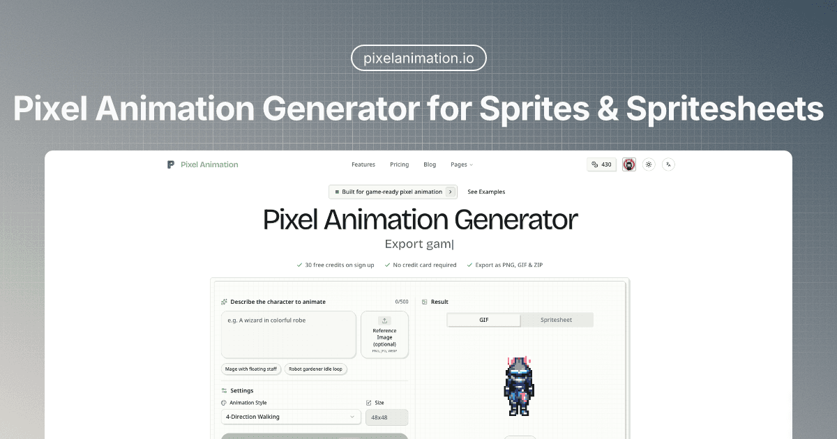 Pixel Animation Generator - Product Image