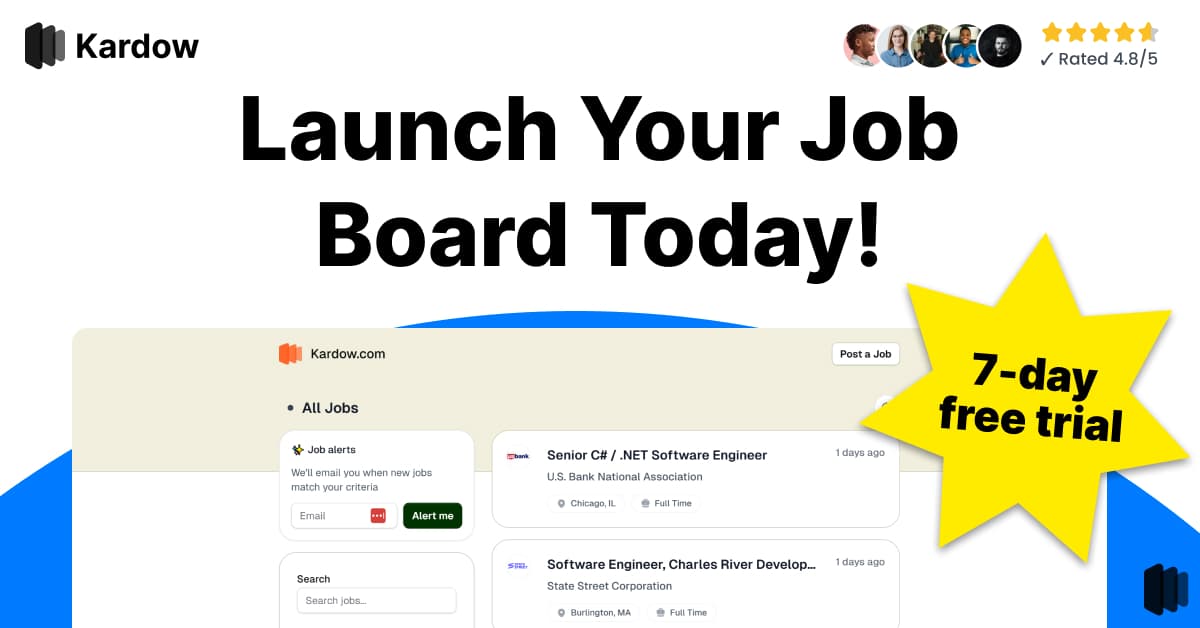 Kardow Job Board Builder Platform - Product Image