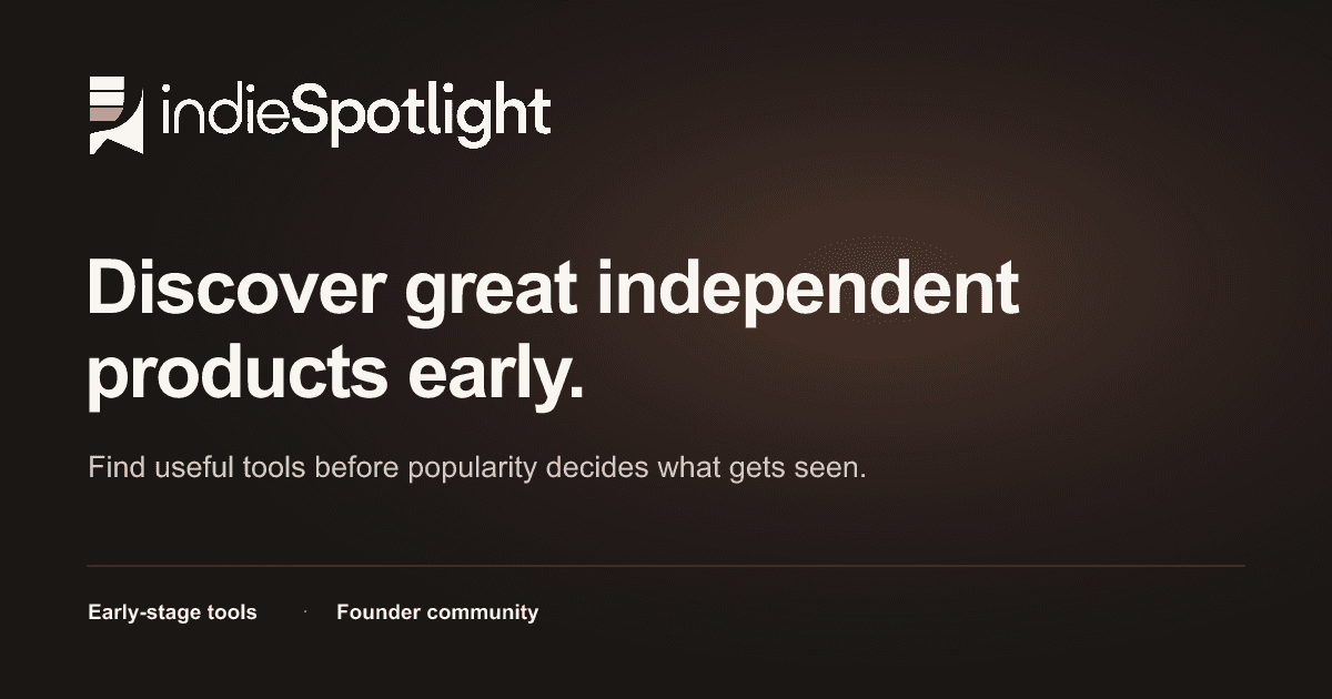 IndieSpotlight product preview for startup listing on Aura++