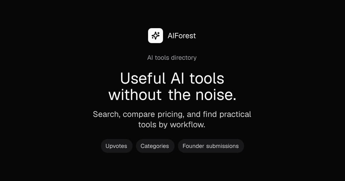 AIForest Tool Directory