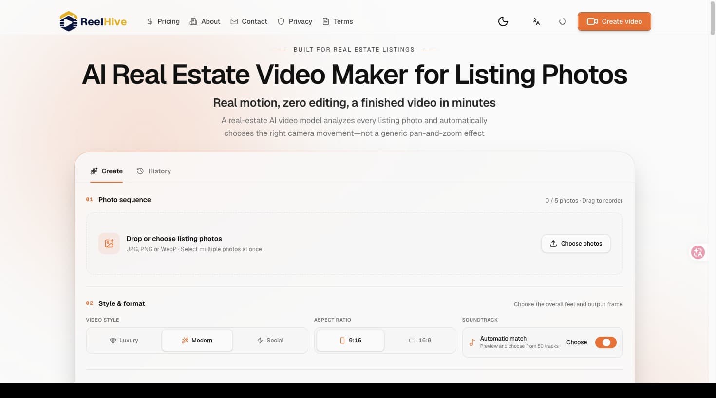 ReelHive product preview for startup listing on Aura++