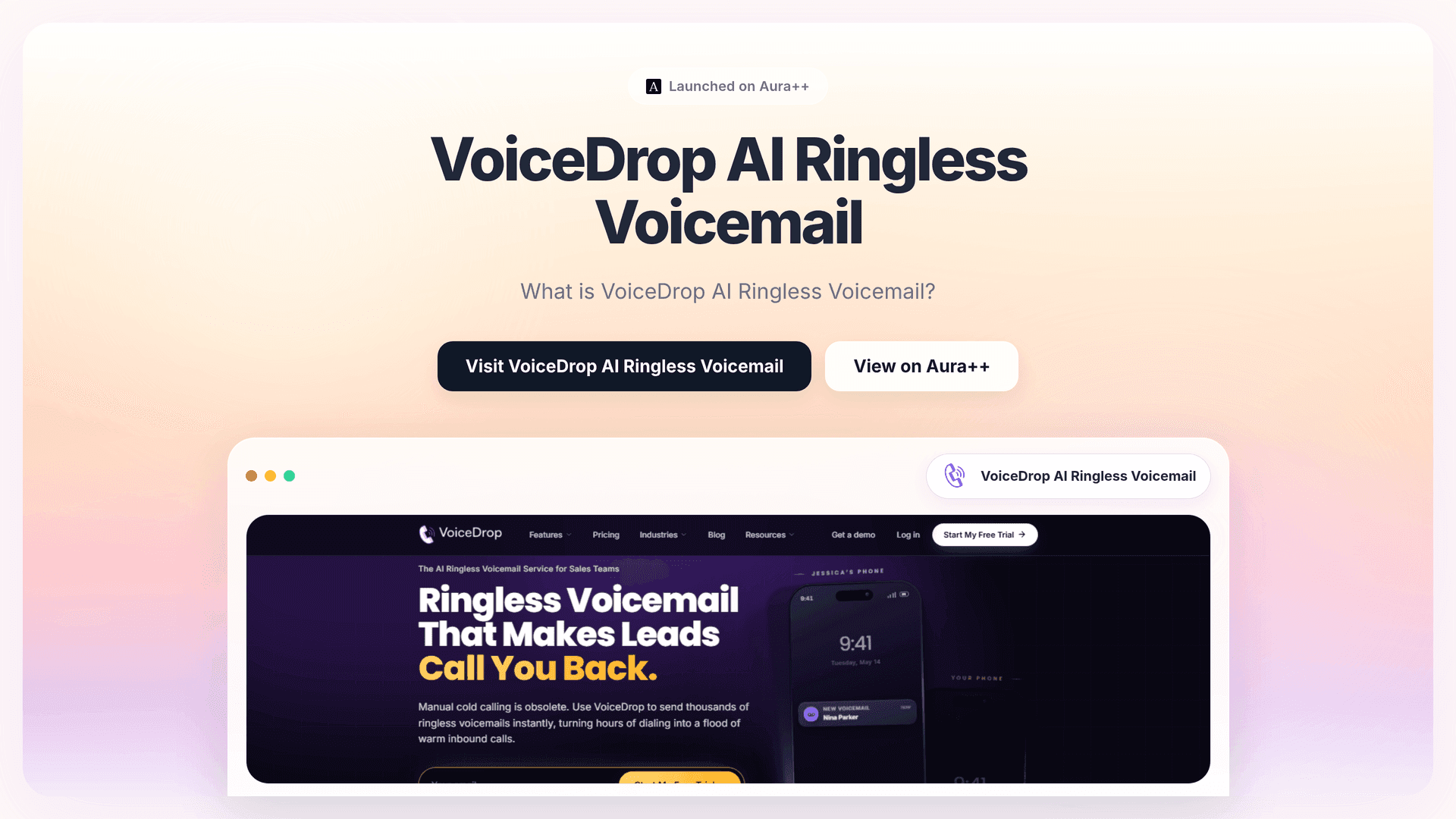Boost Sales Outreach with VoiceDrop AI Ringless Voicemail