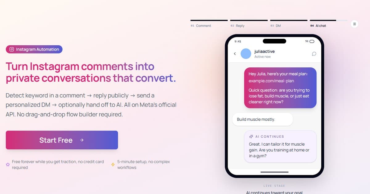 CommentKeyword product preview for startup listing on Aura++