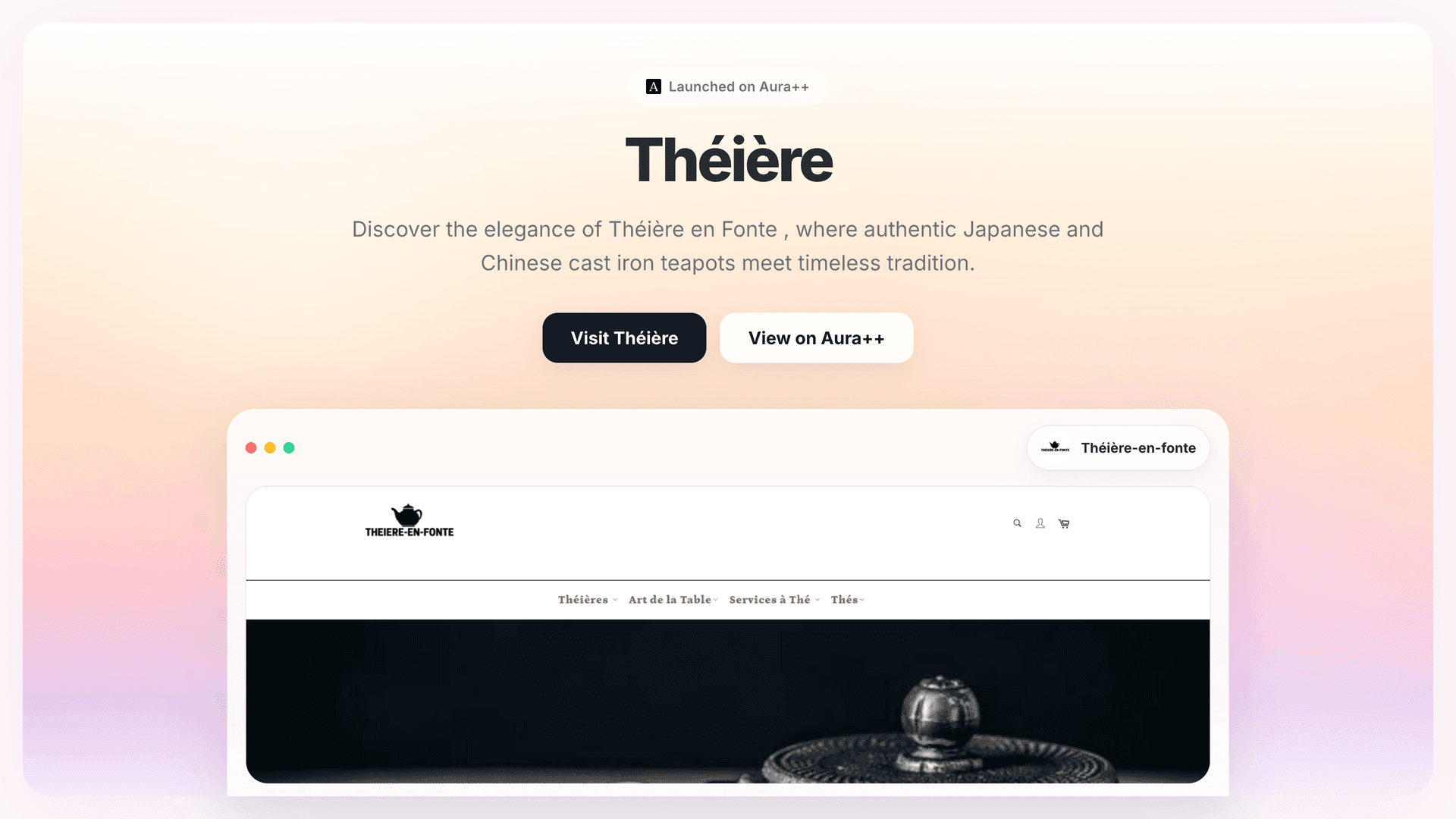 Théière-en-fonte launch featured image on Aura++