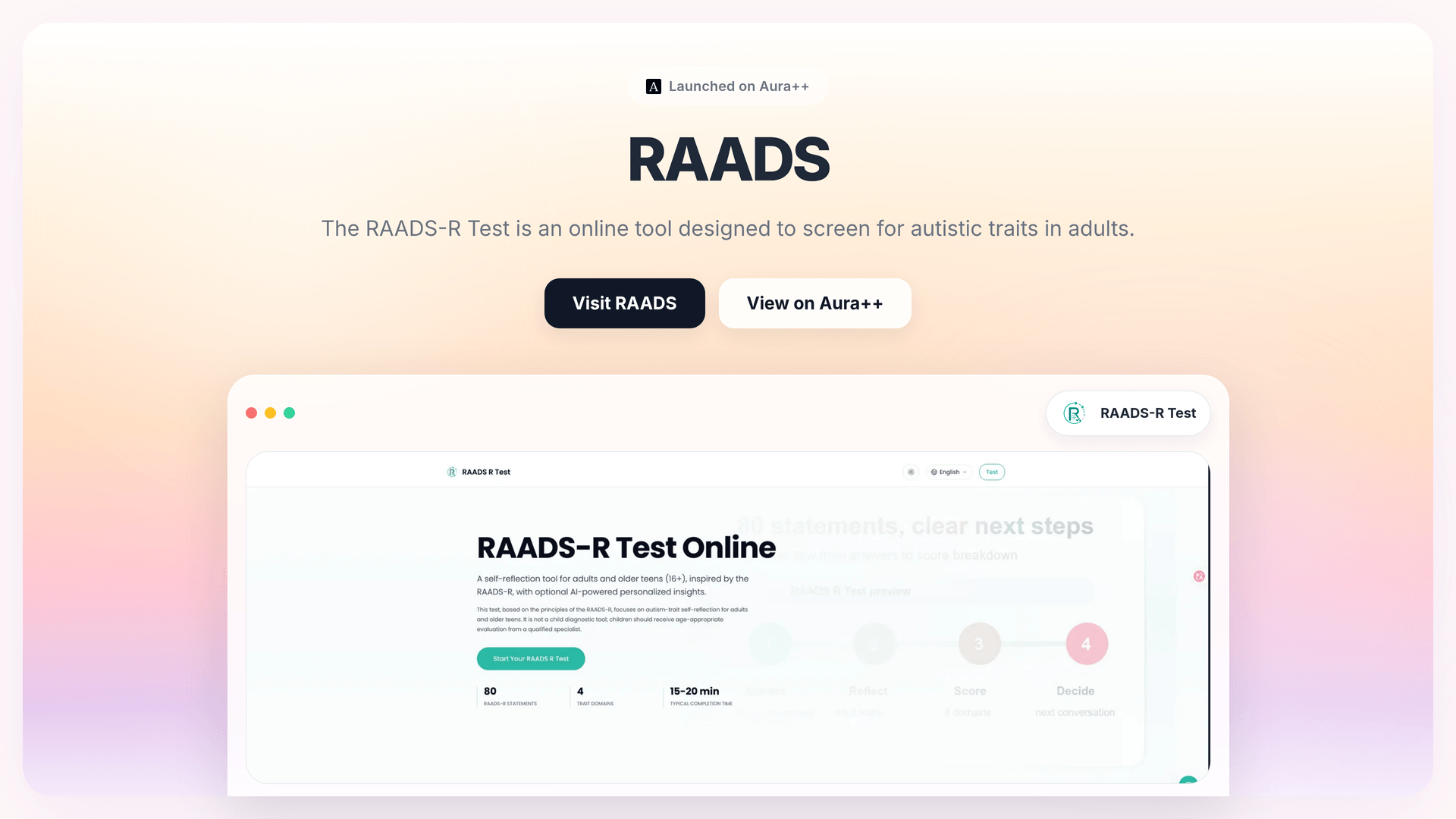 RAADS-R Test