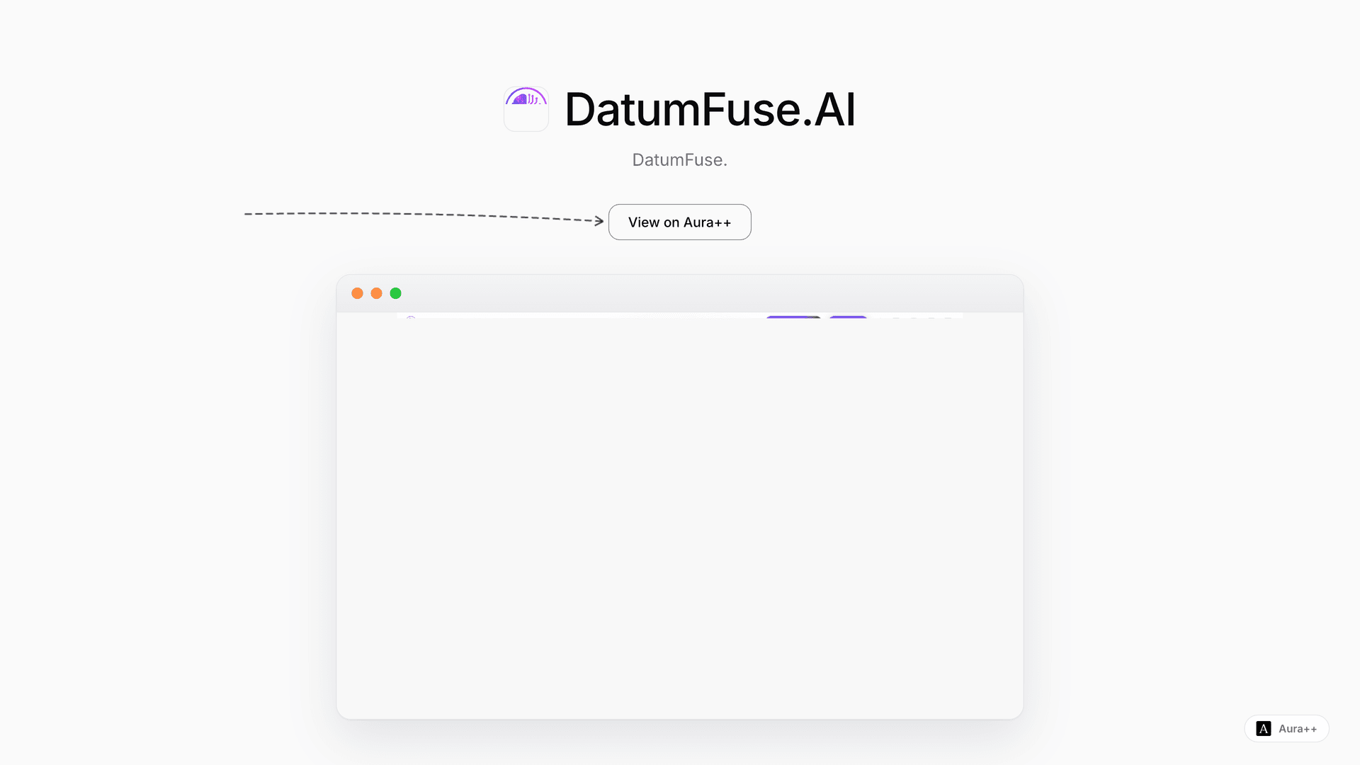 DatumFuse.AI launch story featured image on Aura++
