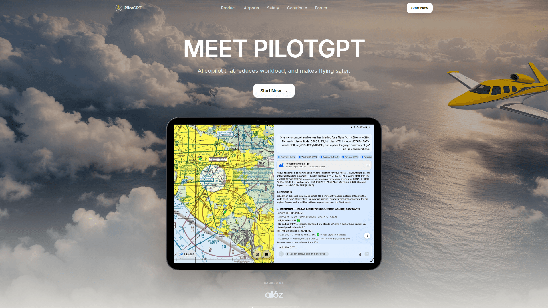 PilotGPT - AI Co-Pilot for Safer Flying - Product Image