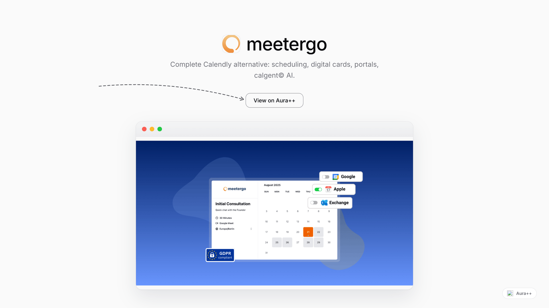 meetergo launch story featured image on Aura++