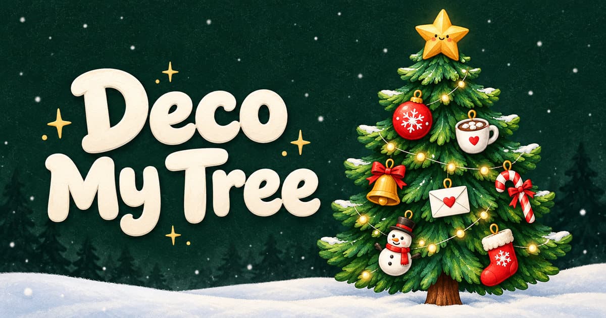 Deco My Tree product preview for startup listing on Aura++