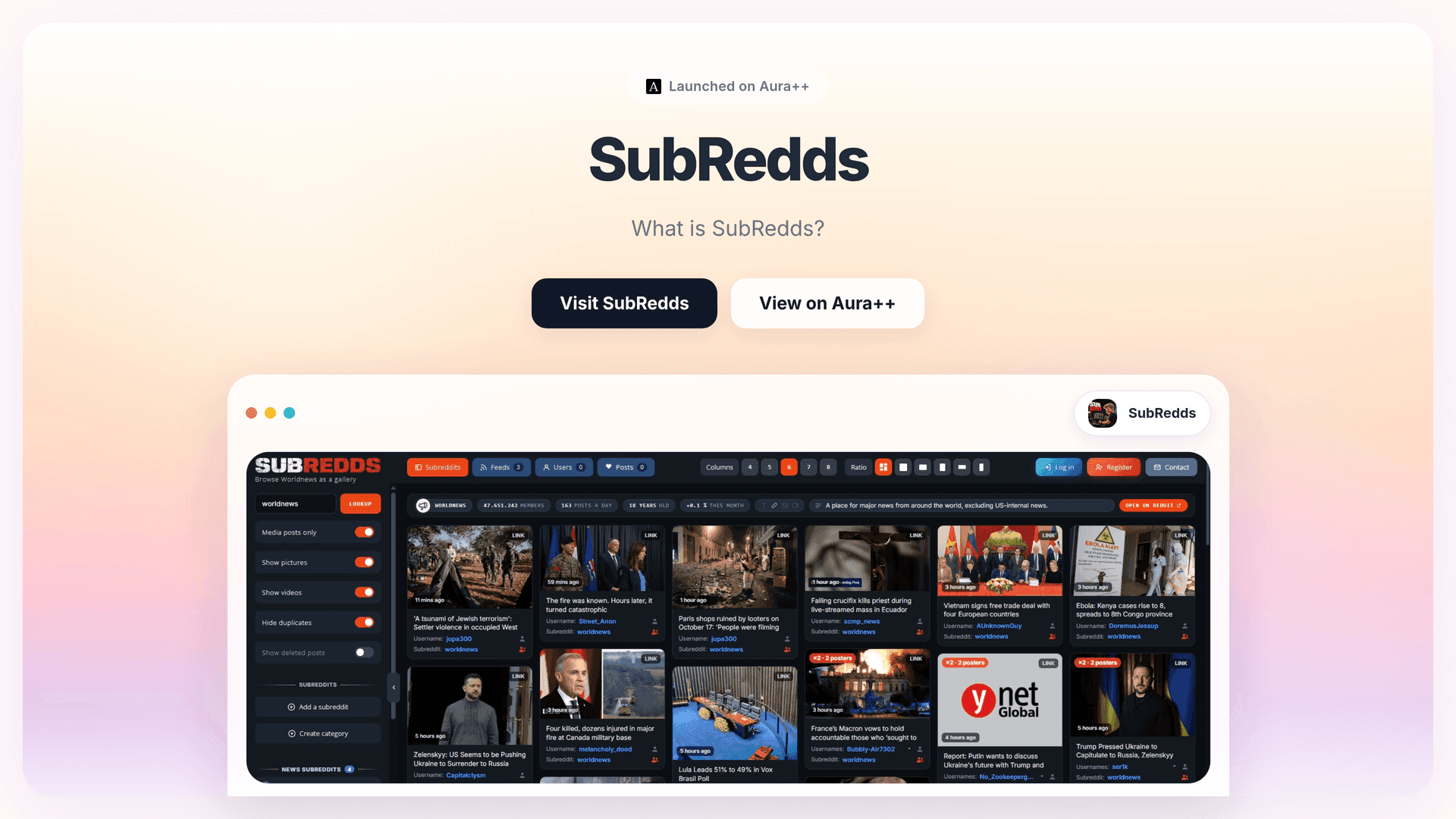 Enhance Reddit Browsing: SubRedds’ Visual Gallery Solution