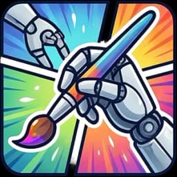 AI Comic & Webtoon Creator startup logo on Aura++