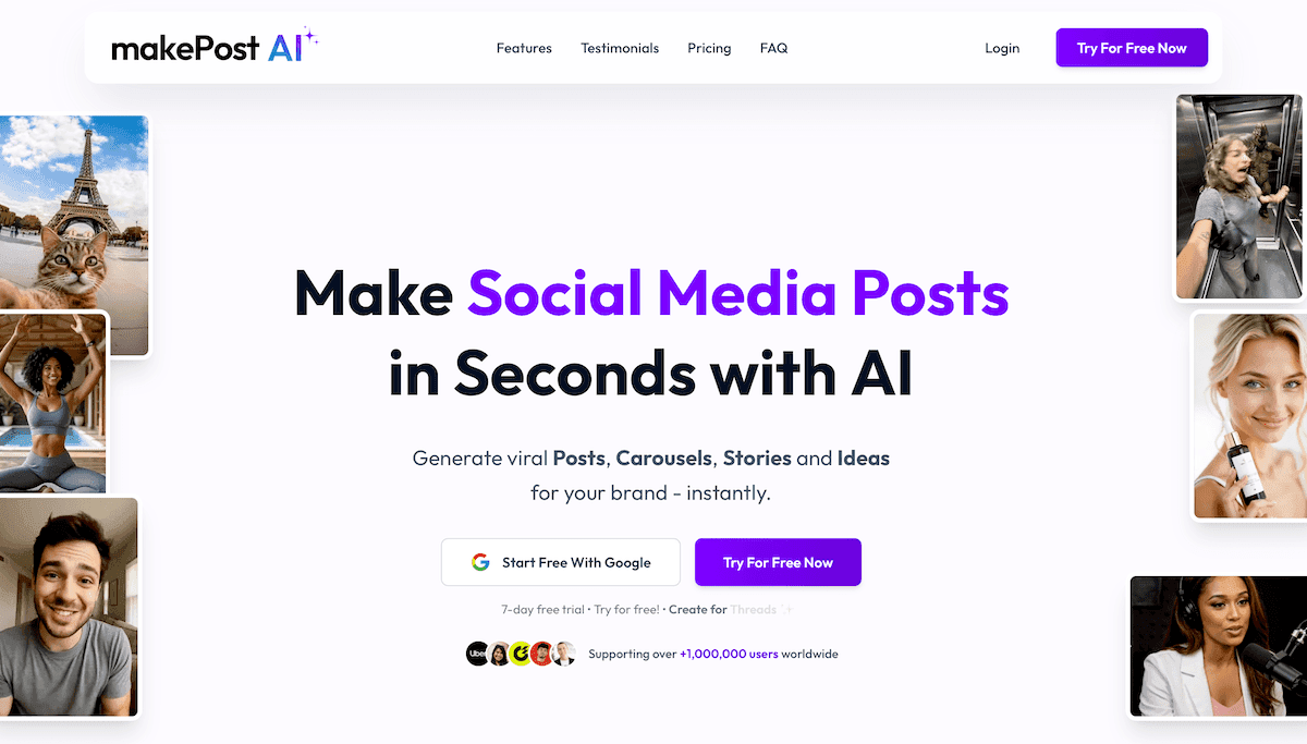 MakePostAI - AI Social Media Content Generator - Product Image