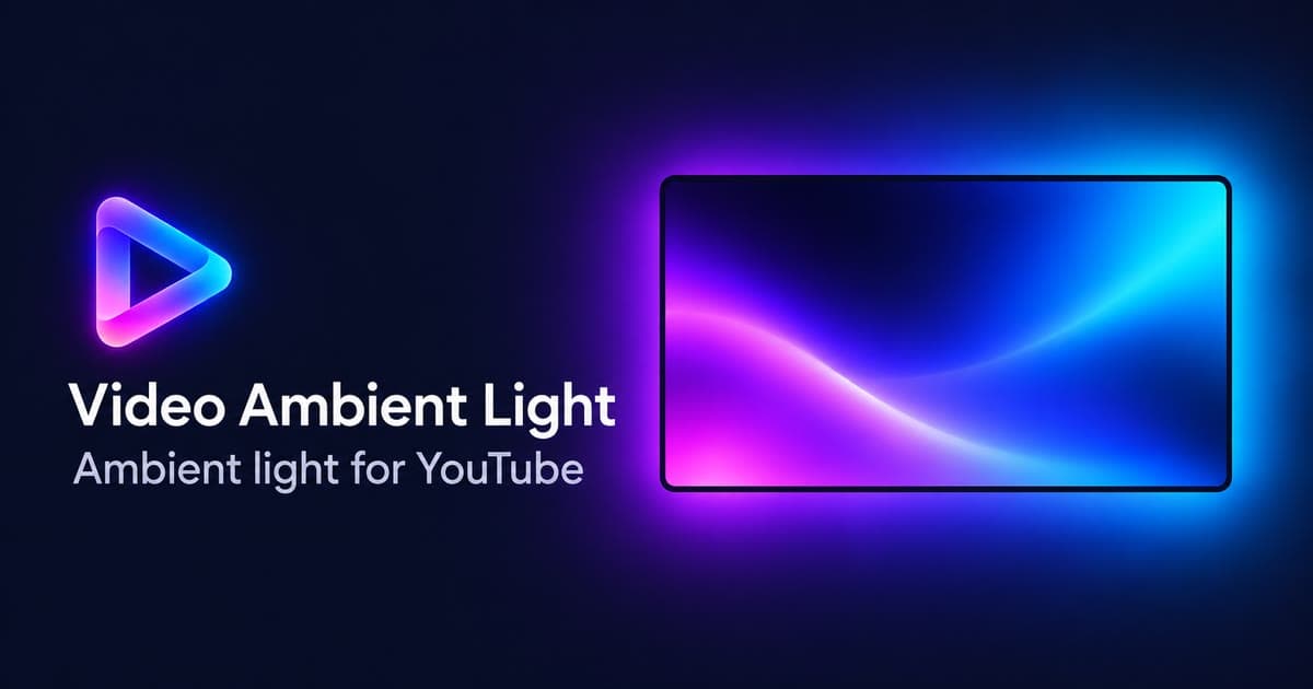 Video Ambient Light product preview for startup listing on Aura++