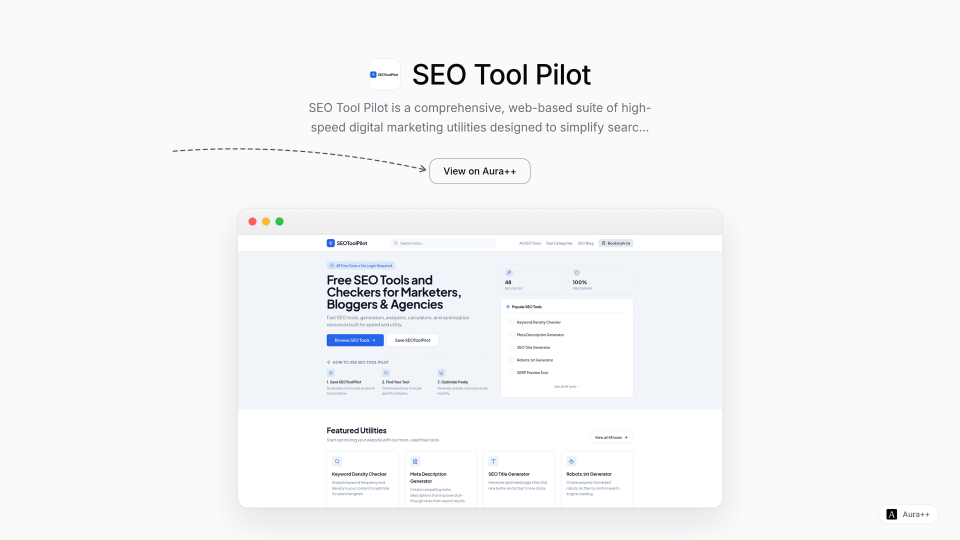 Overcome SEO Challenges with SEO Tool Pilot's Free Utilities