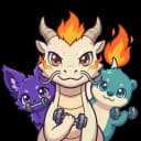 TrainWiz: Pet-Themed Workout App startup logo on Aura++
