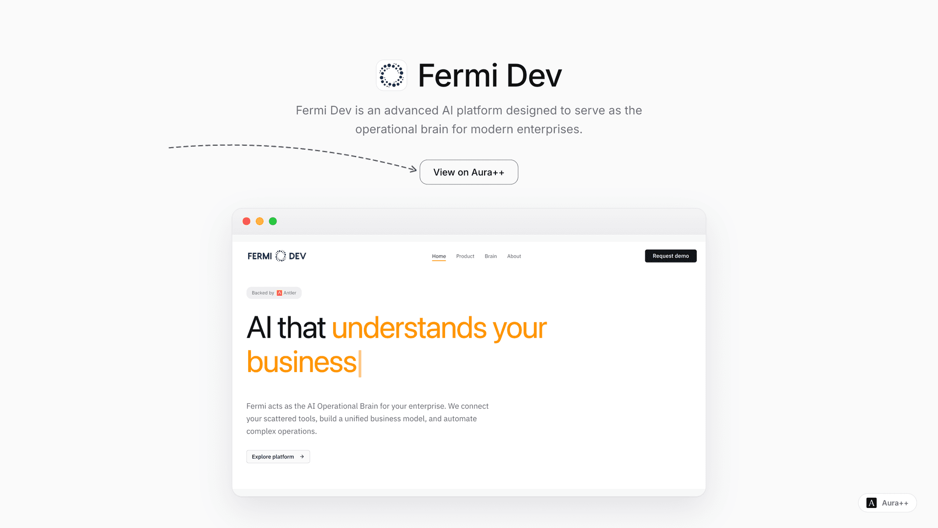 Fermi Dev launch story featured image on Aura++