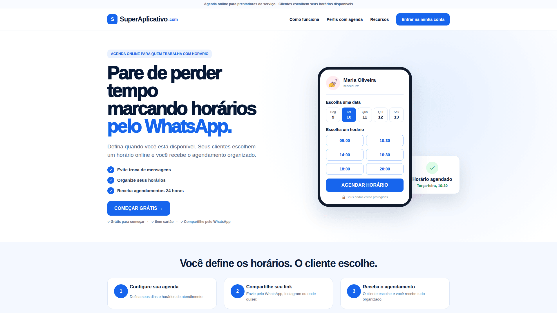 Online Scheduling Platform for Service Providers product preview for startup listing on Aura++