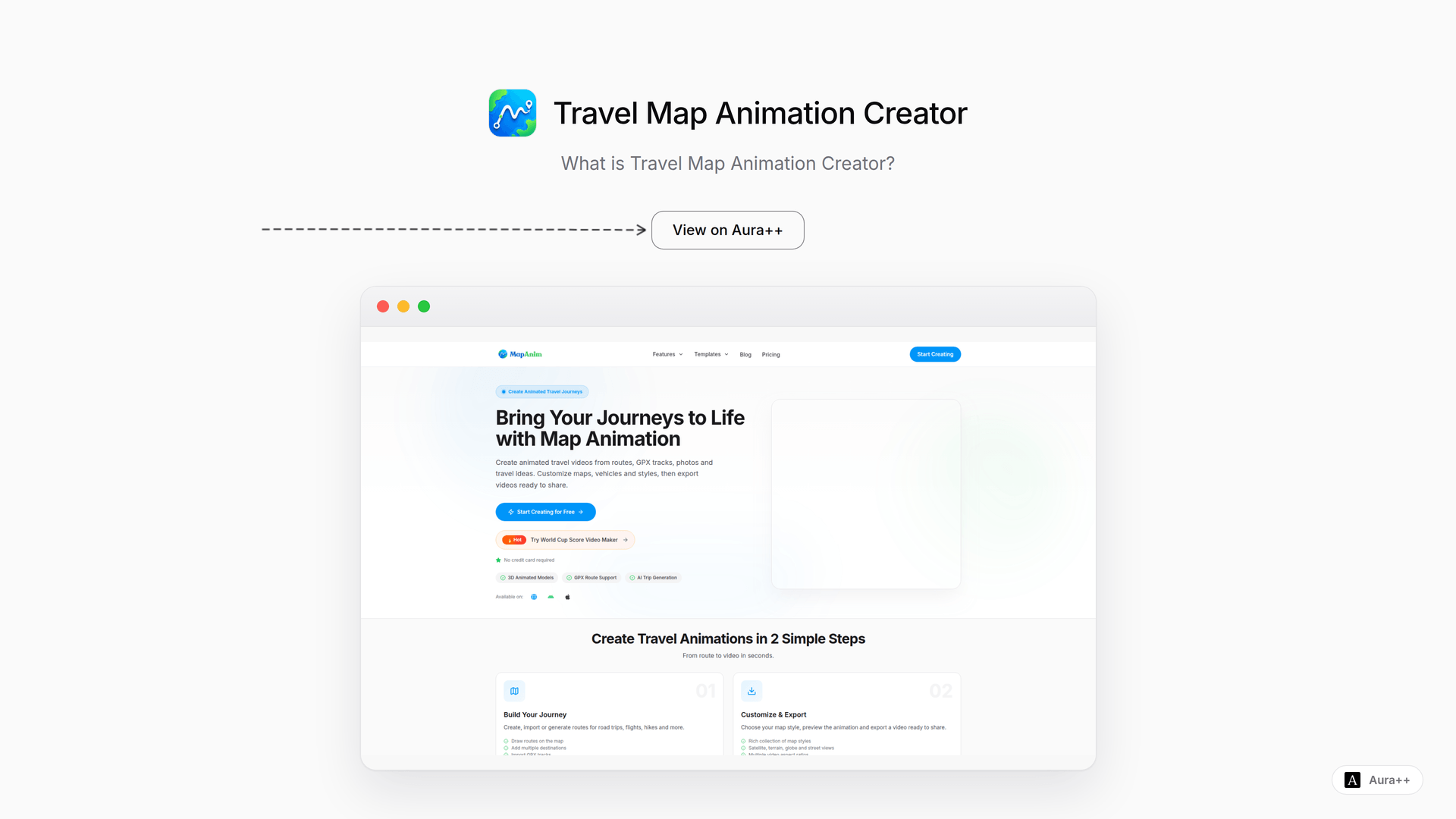 Travel Map Animation Creator
