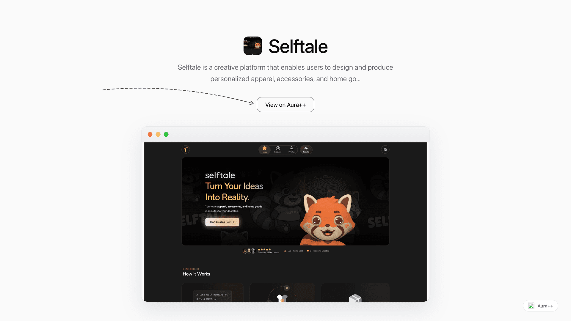 Selftale: Custom Apparel & Goods Platform