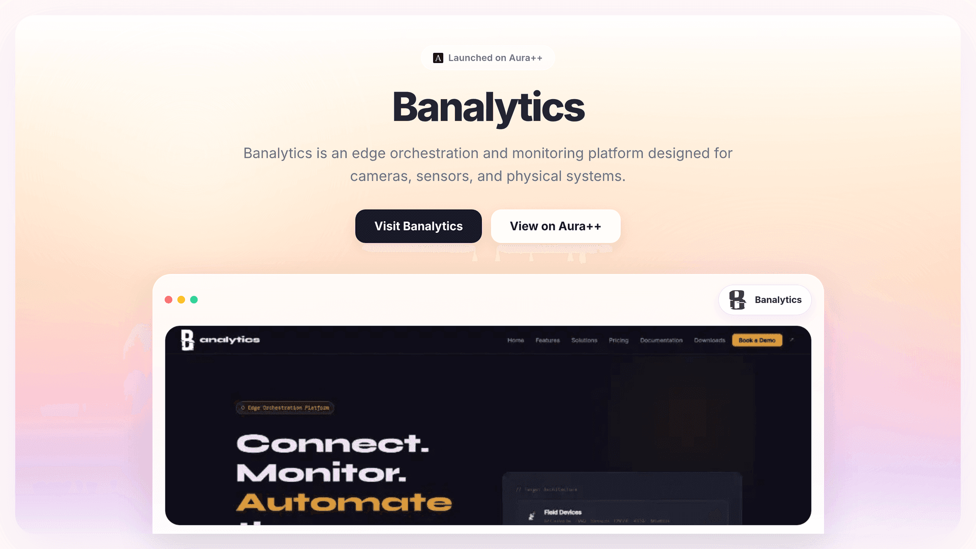 Solving IoT Management Challenges with Banalytics Platform