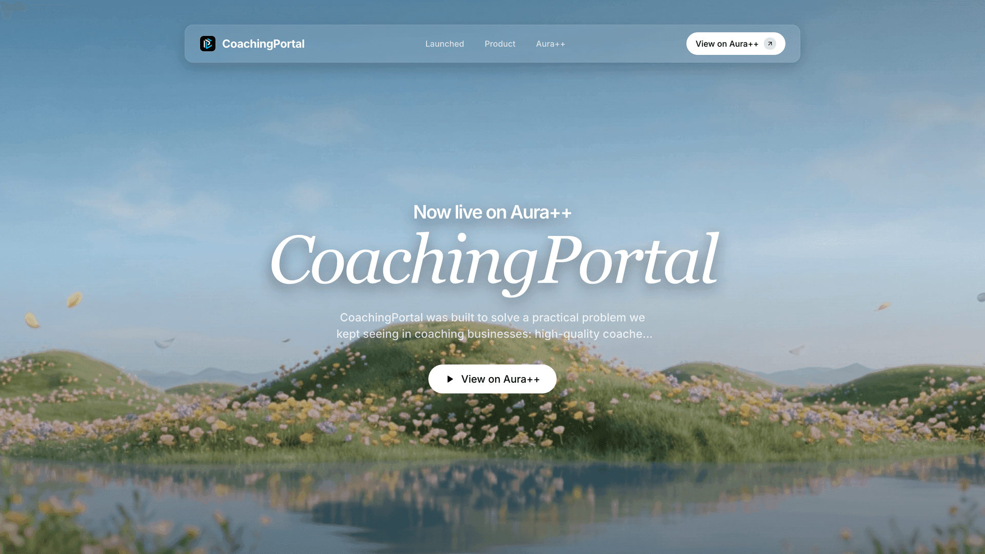 CoachingPortal launch featured image on Aura++