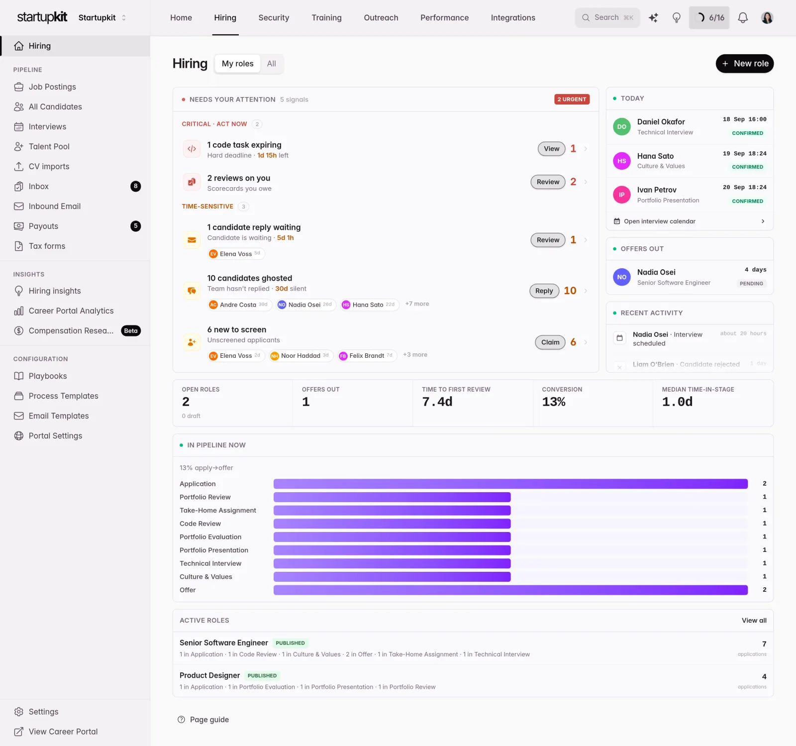 StartupKit product preview for startup listing on Aura++