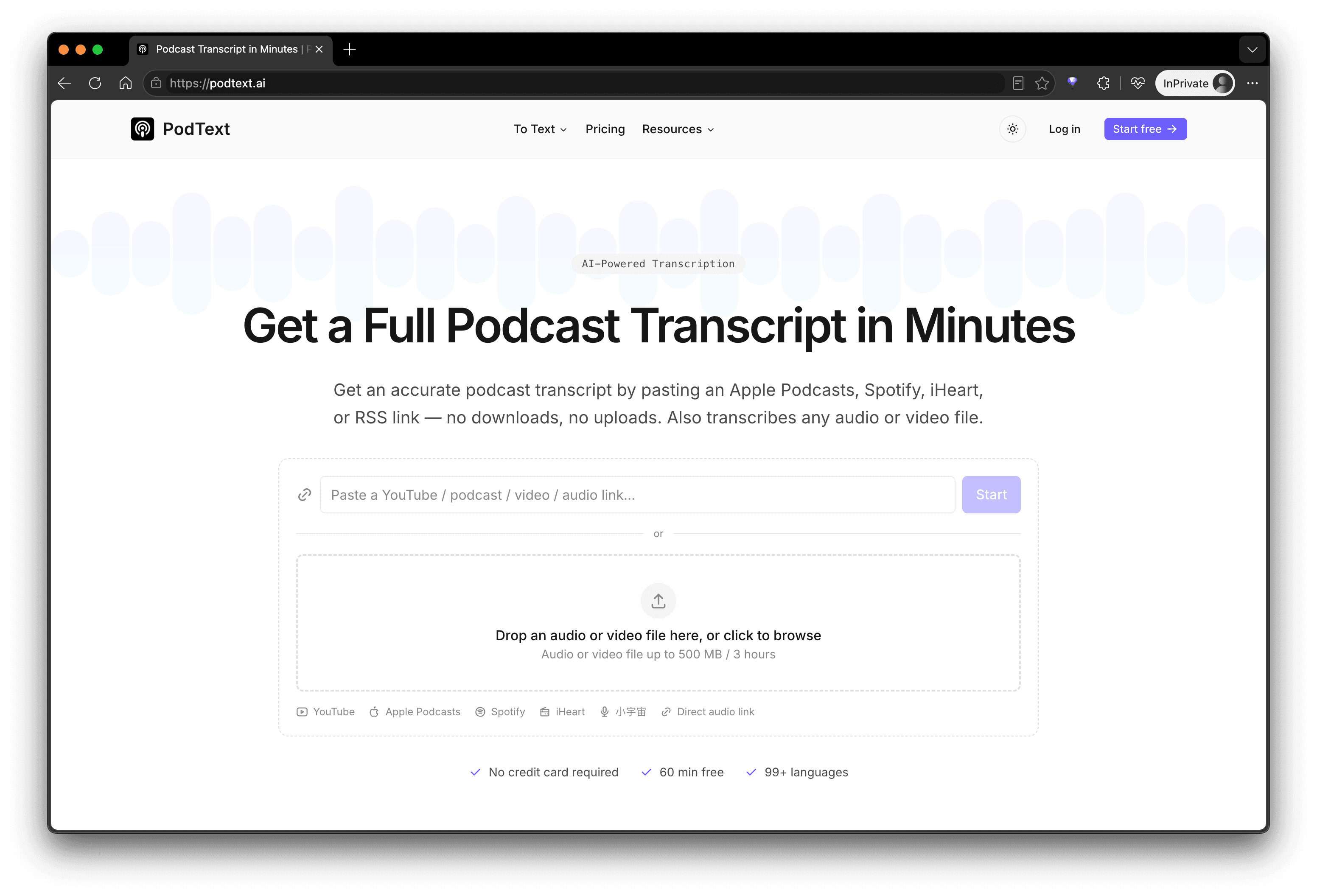 PodText