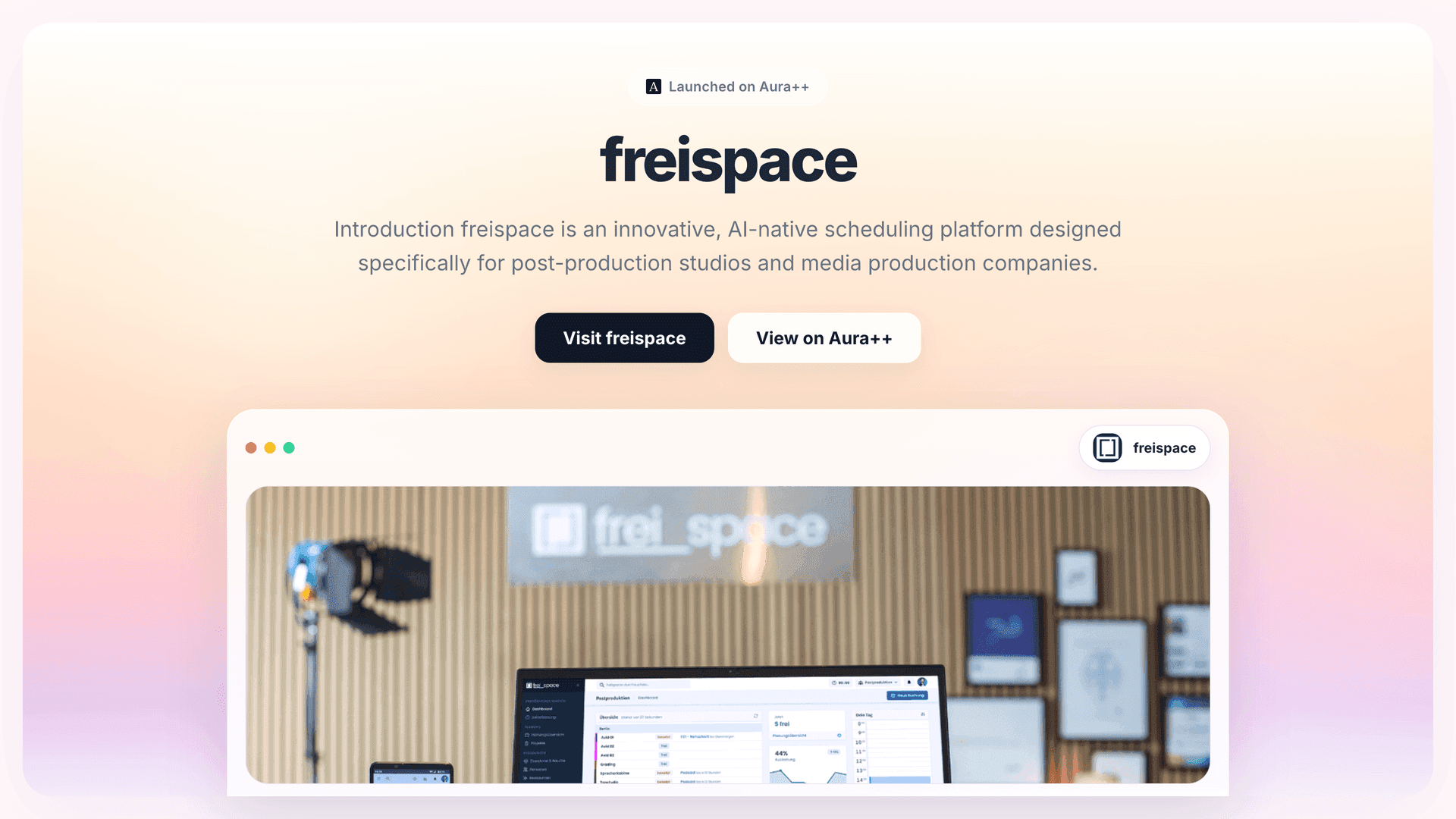 freispace launch story featured image on Aura++