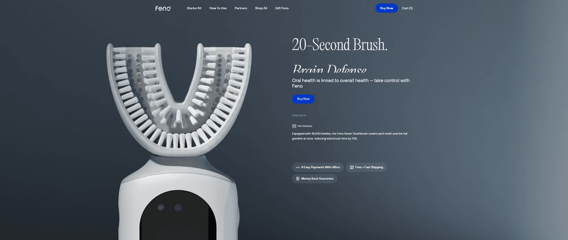 Feno product preview for startup listing on Aura++