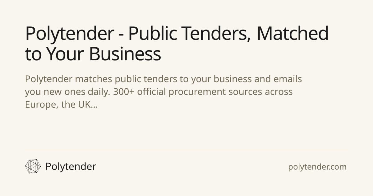 Polytender product preview for startup listing on Aura++