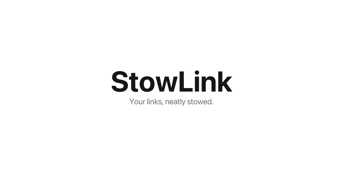 StowLink product preview for startup listing on Aura++