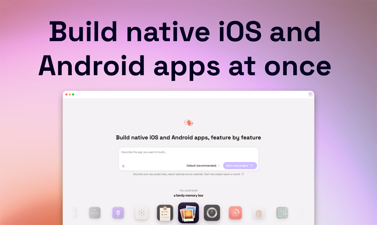 Modaal - Build native iOS and Android apps at once, with your own AI product preview for startup listing on Aura++