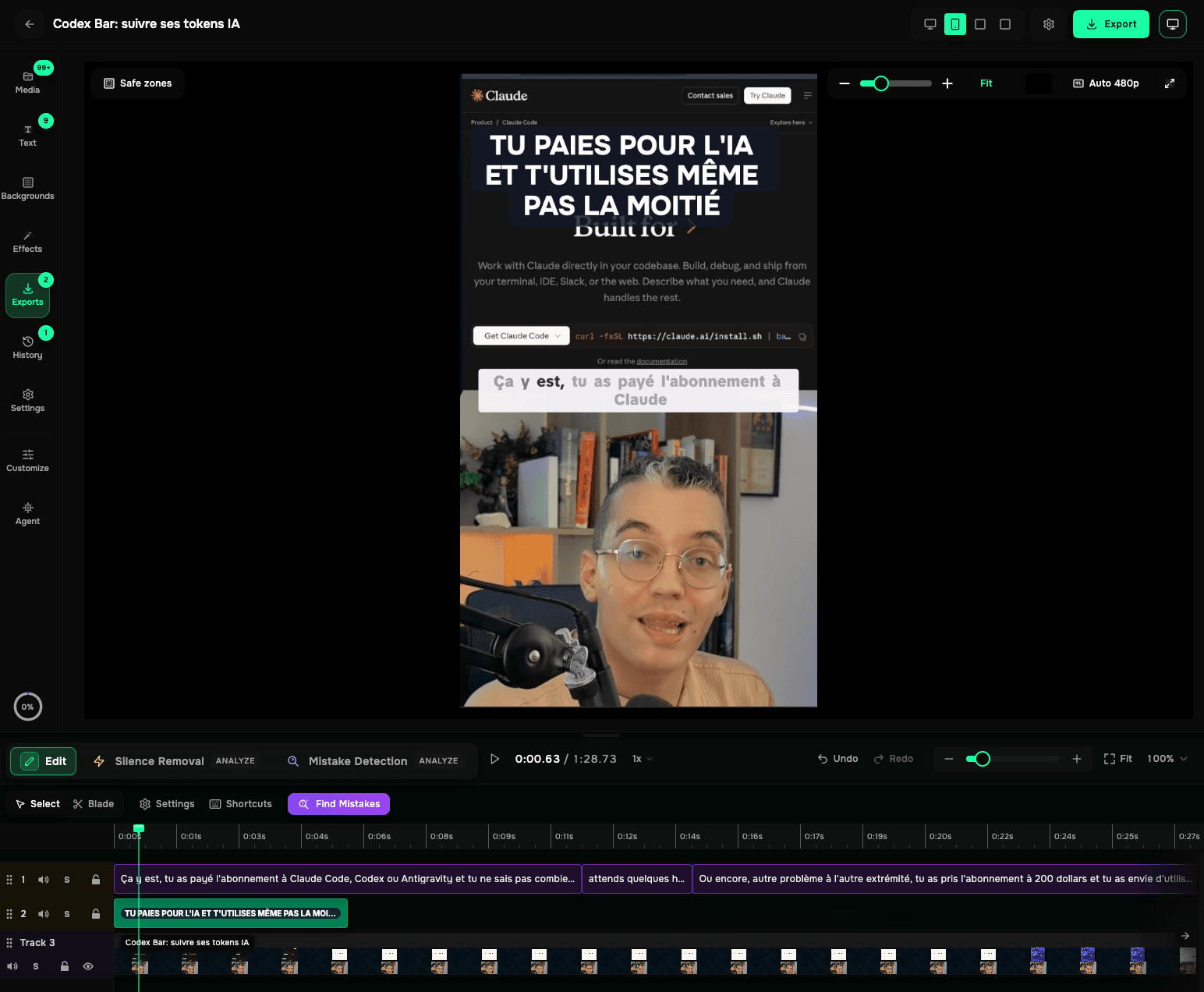 BlitzReels product preview for startup listing on Aura++