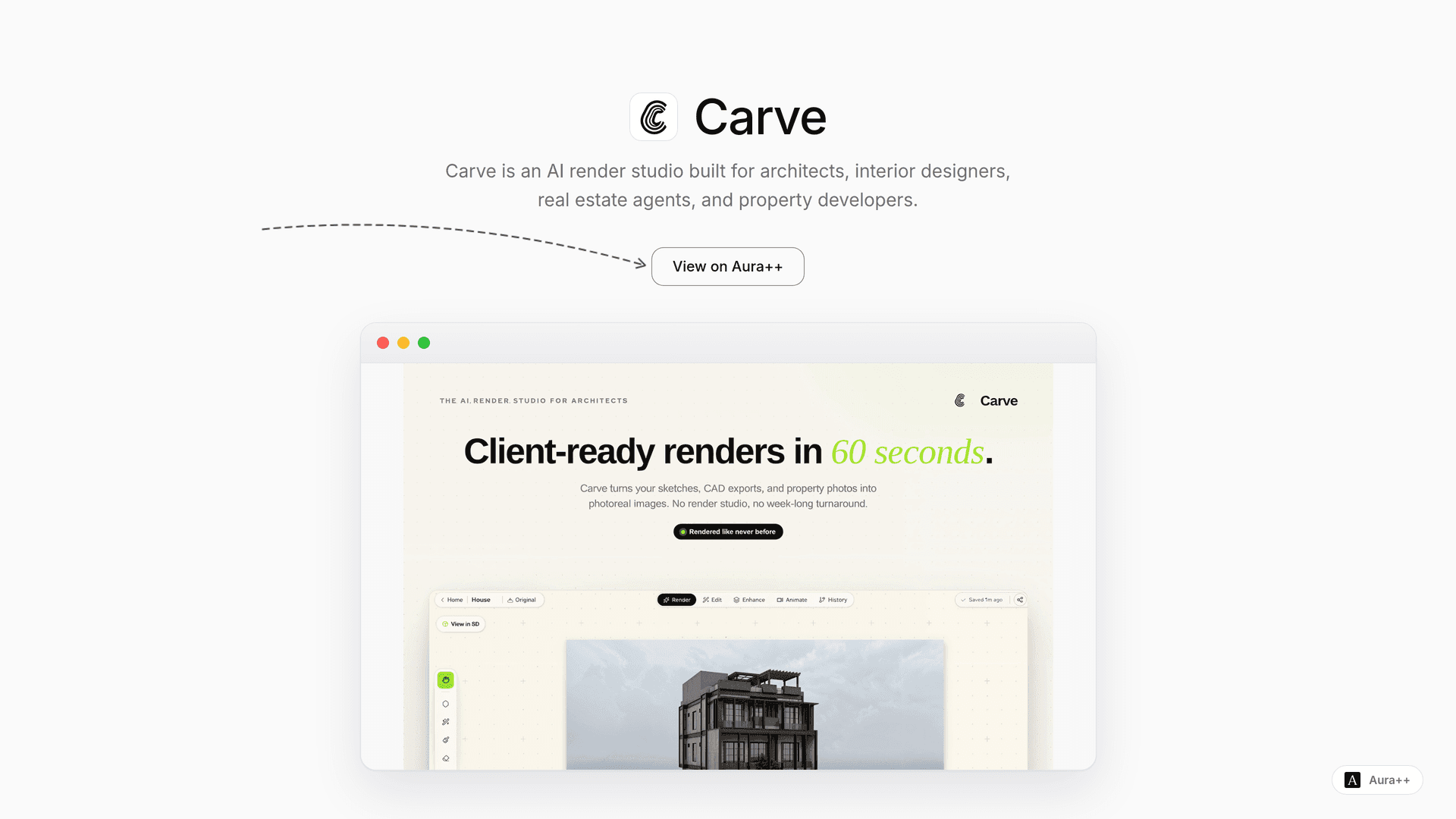 Fast, Photorealistic Renders: How Carve Transforms Design Workflow
