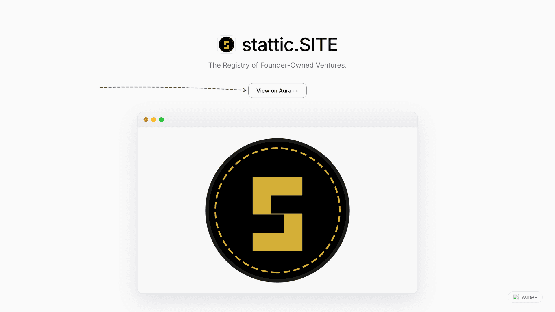 stattic.SITE launch featured image on Aura++