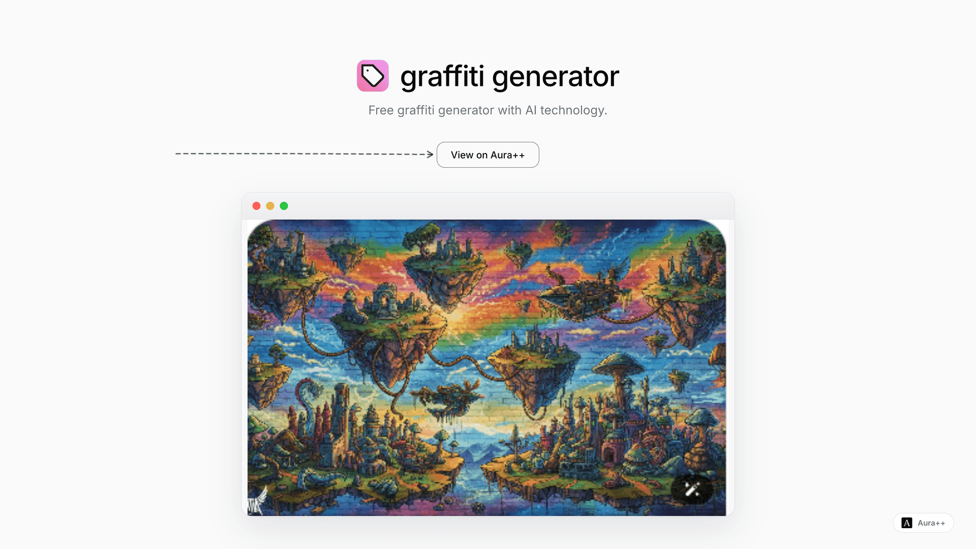 graffiti generator launch story featured image on Aura++