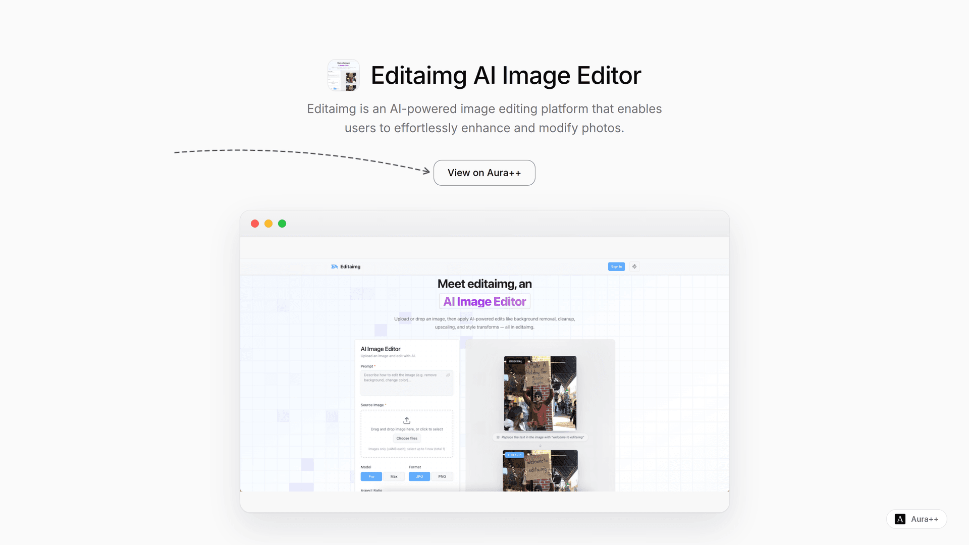 Editaimg AI Image Editor
