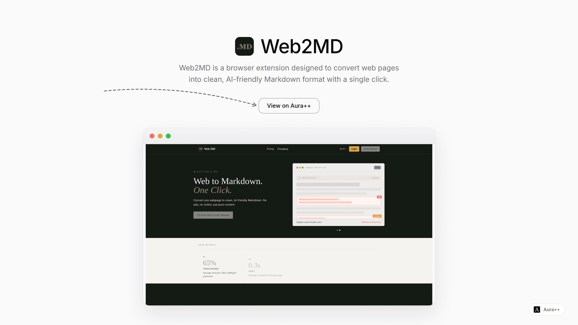 Web2MD - Web to Markdown Converter