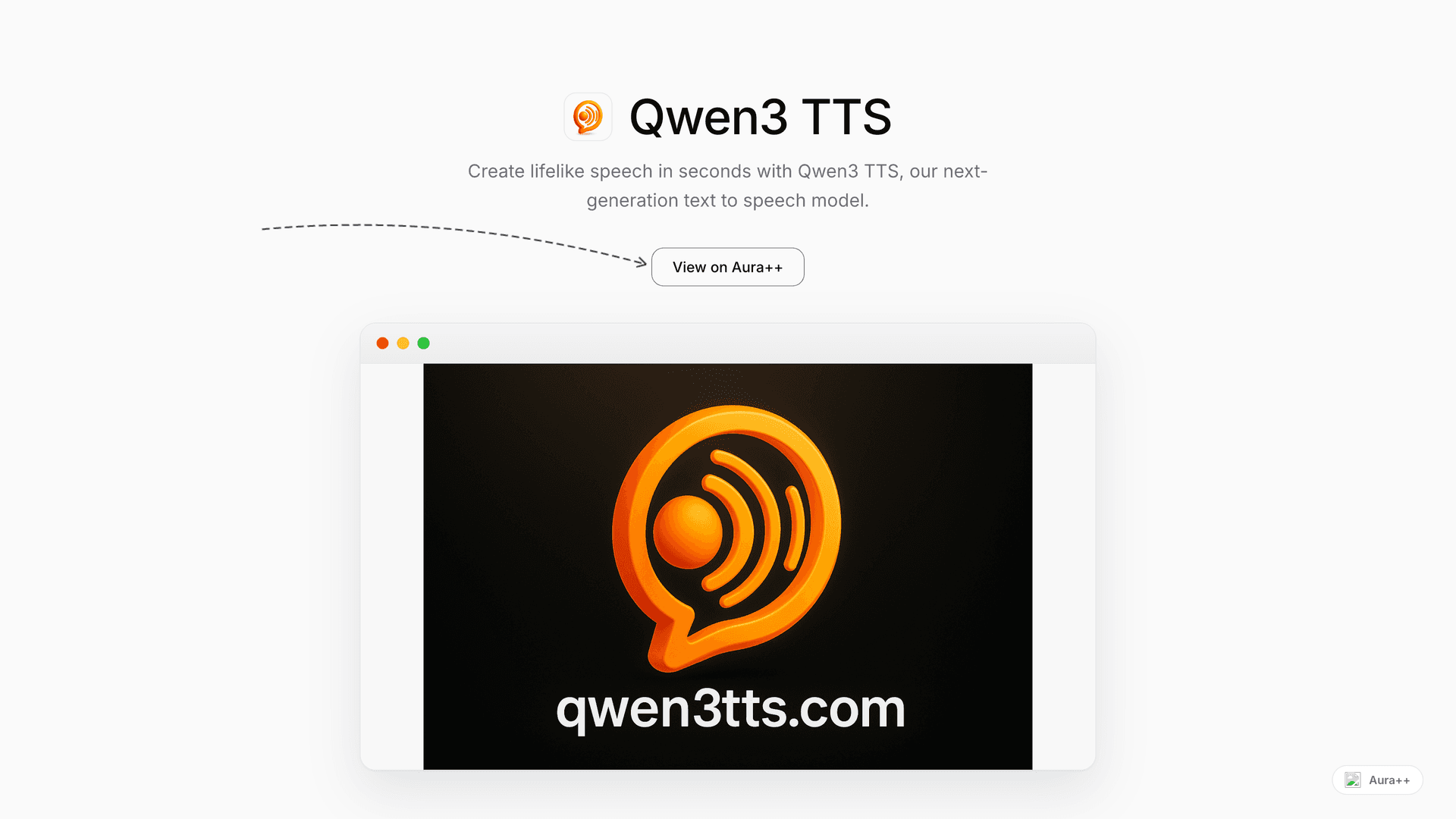 Qwen3 TTS launch story featured image on Aura++