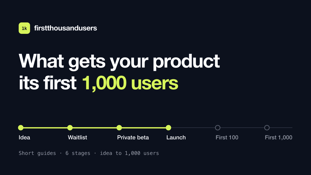 First 1,000 Users product preview for startup listing on Aura++