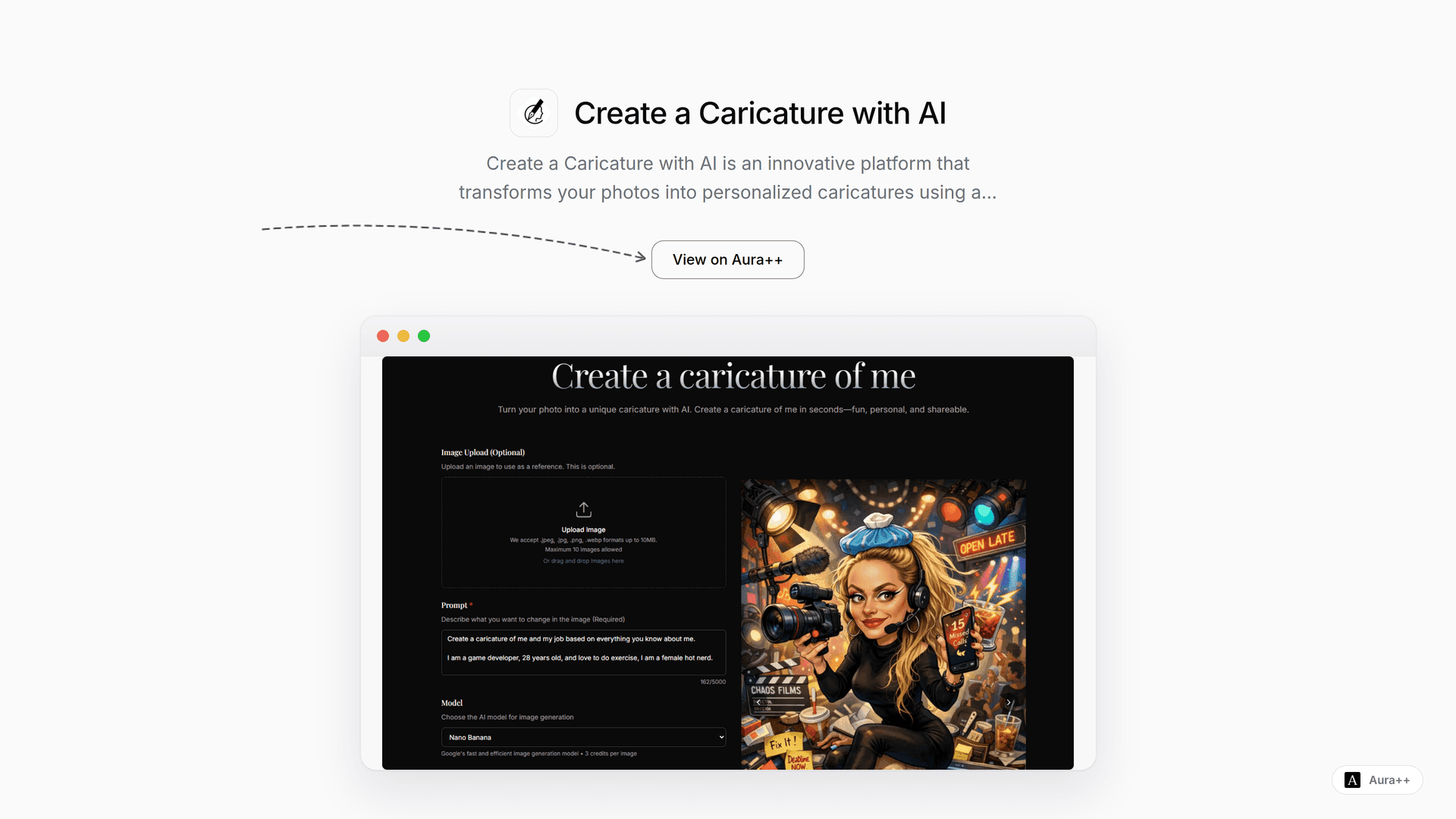 Create a Caricature with AI