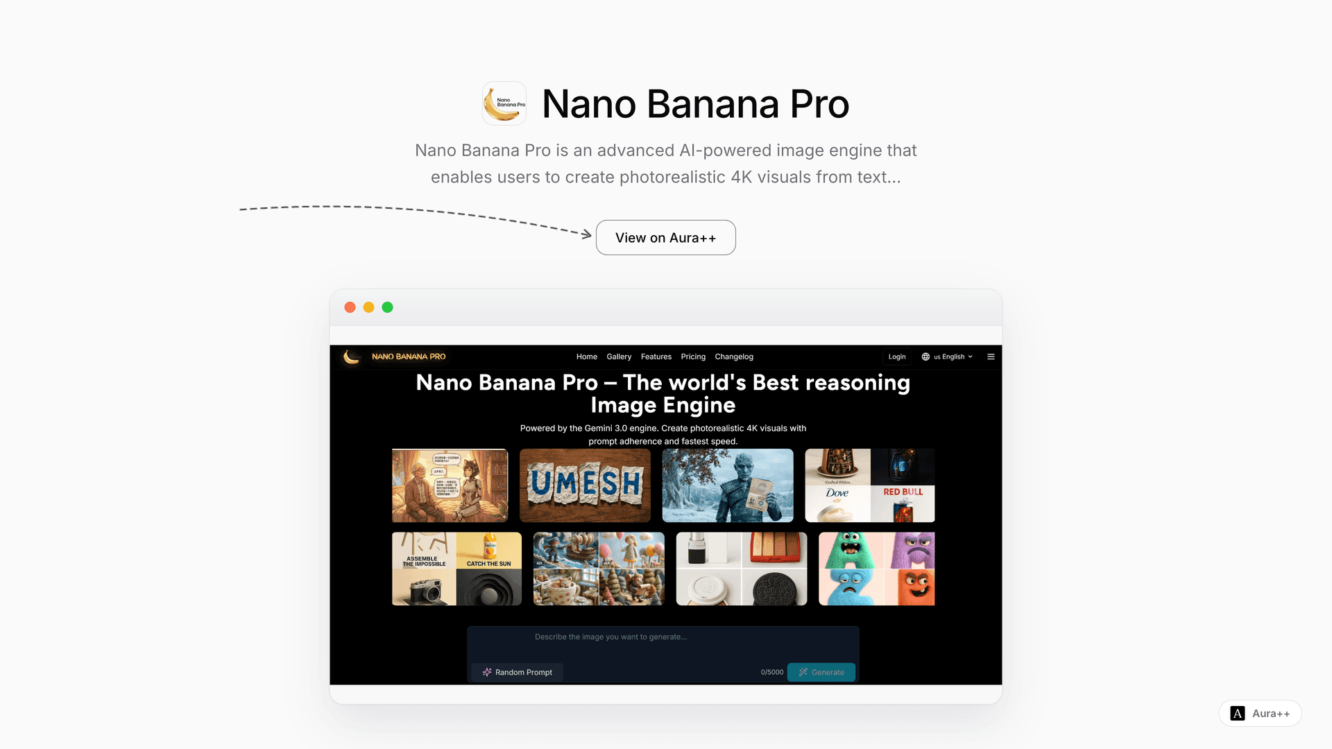 Nano Banana Pro launch story featured image on Aura++