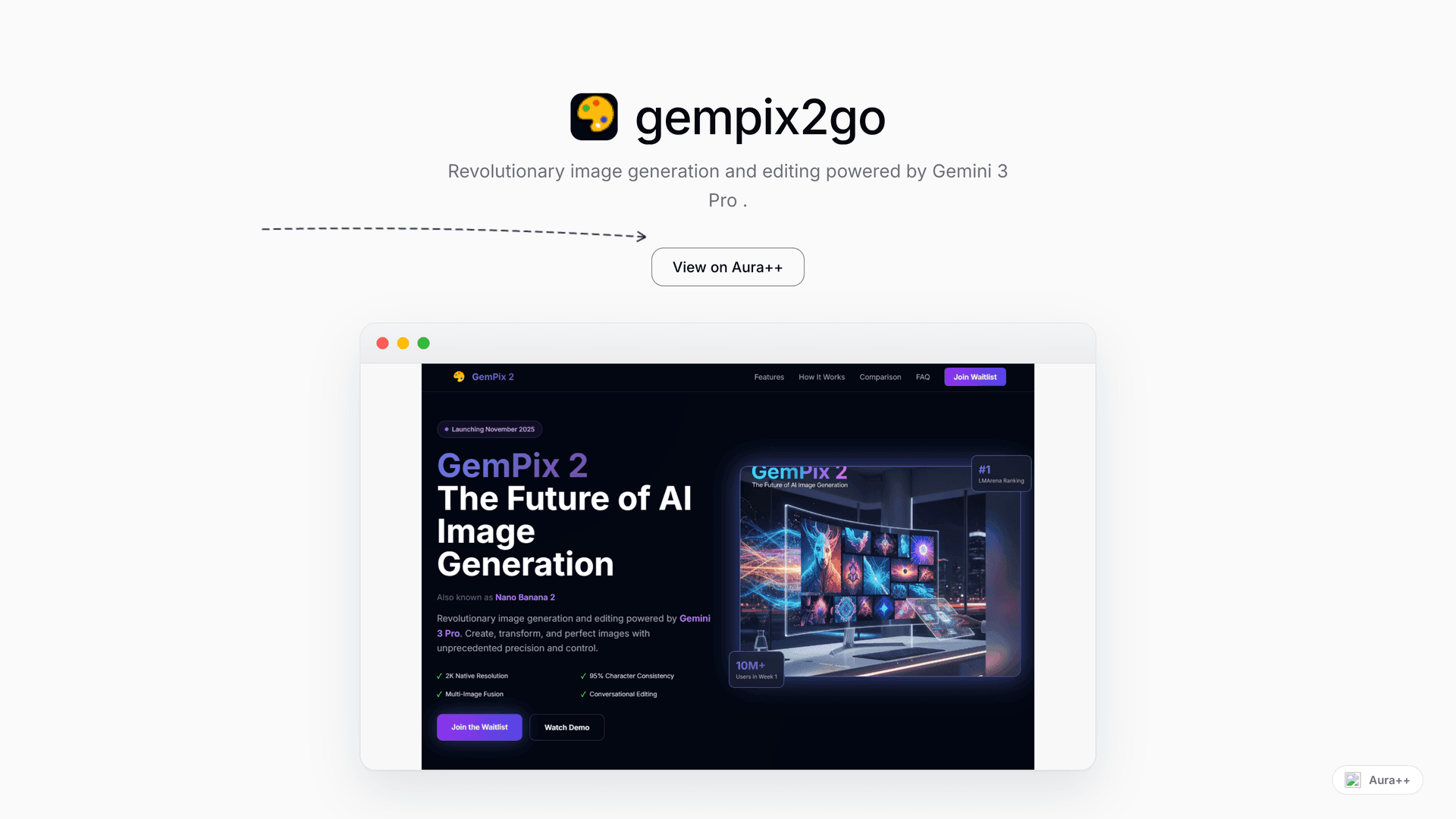 gempix2go launch featured image on Aura++