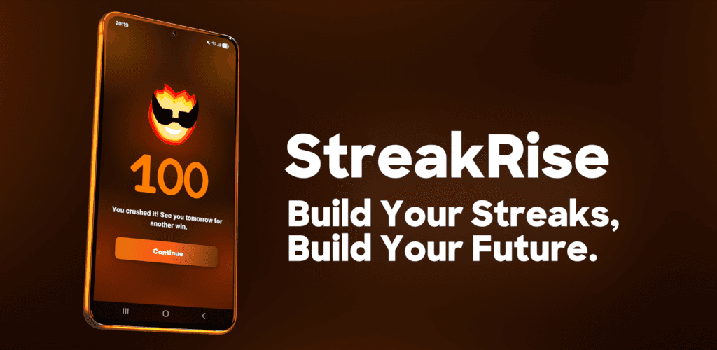 StreakRise Habit & Streak Tracker product preview for startup listing on Aura++