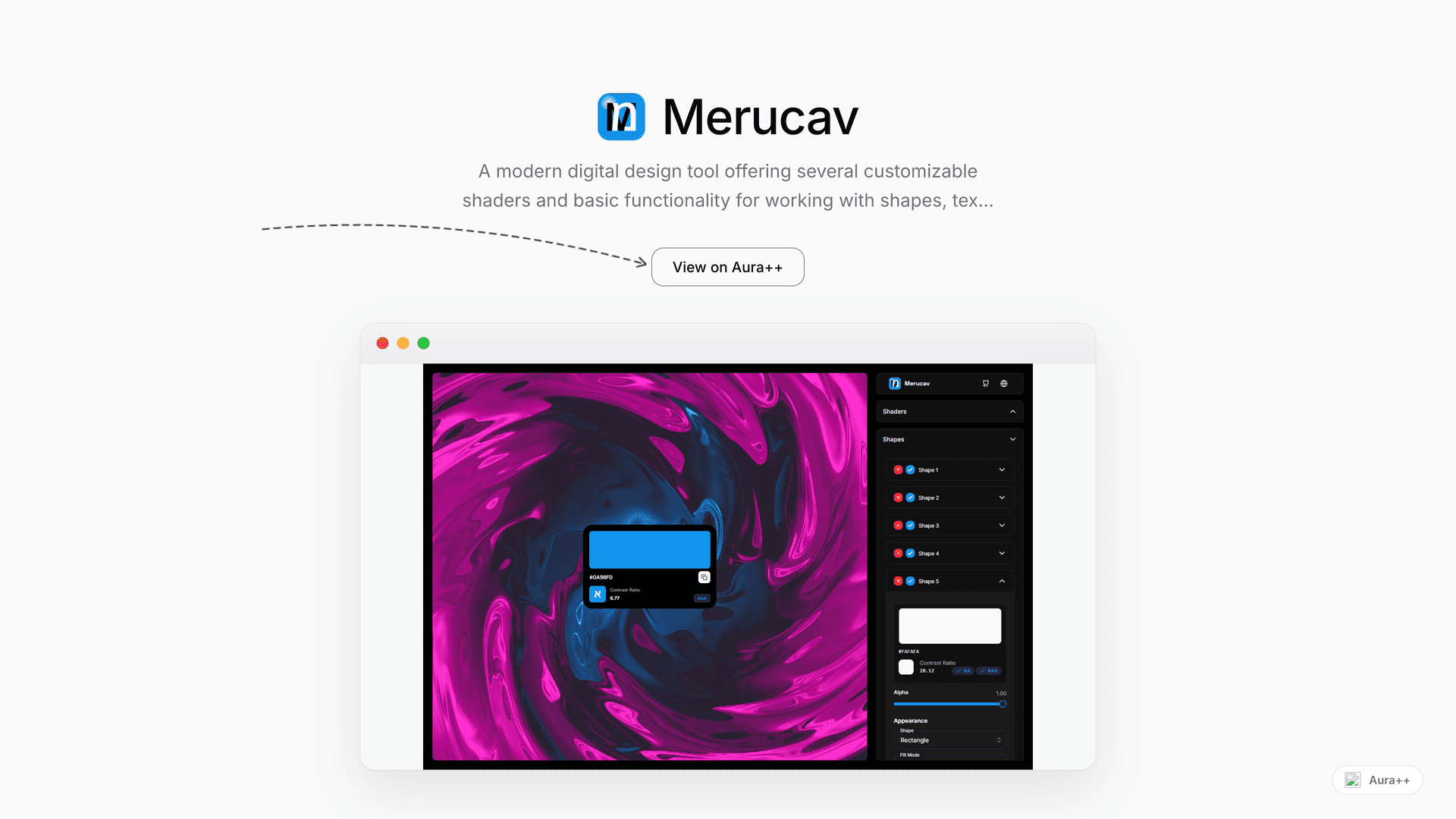 Merucav launch story featured image on Aura++